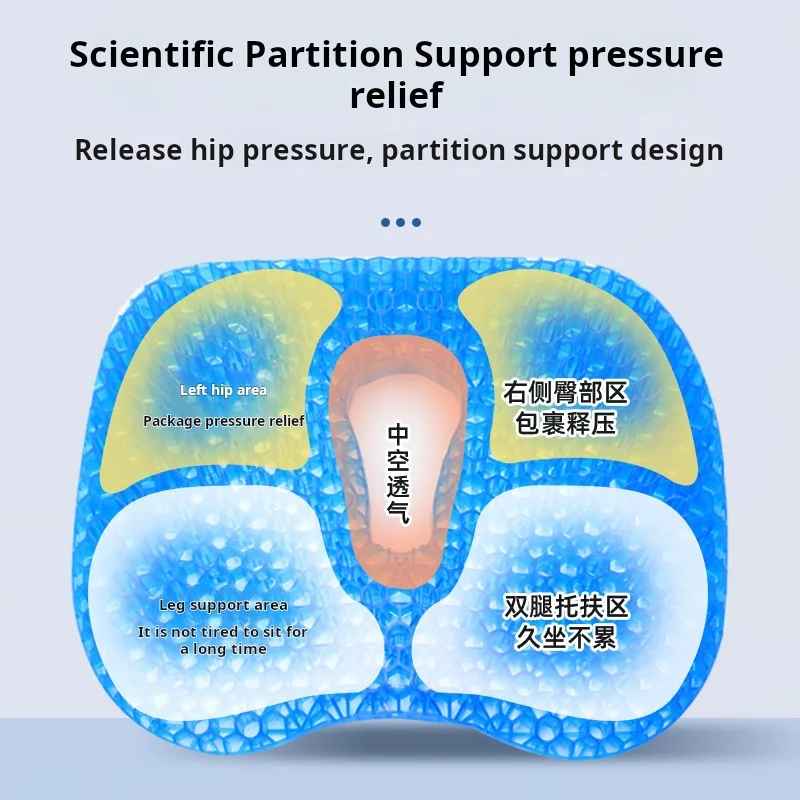 Honeycomb Gel Seat Cushion – Ultra Comfort for Long Sitting