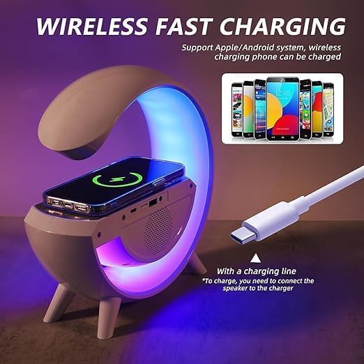 Led wireless charger Speaker