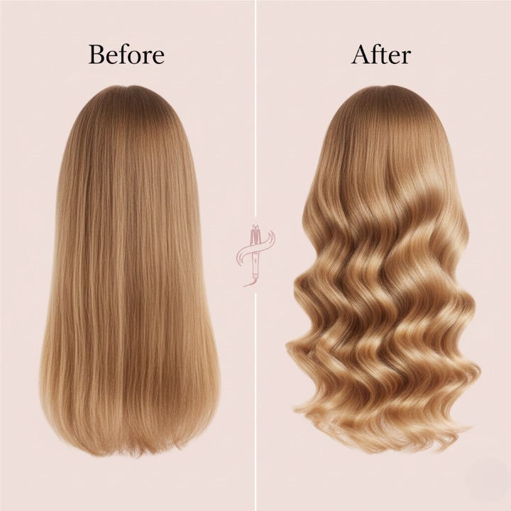 Pro 32mm Auto-Rotating Curler – 4-Speed Anion Ceramic Hair Styling Wand