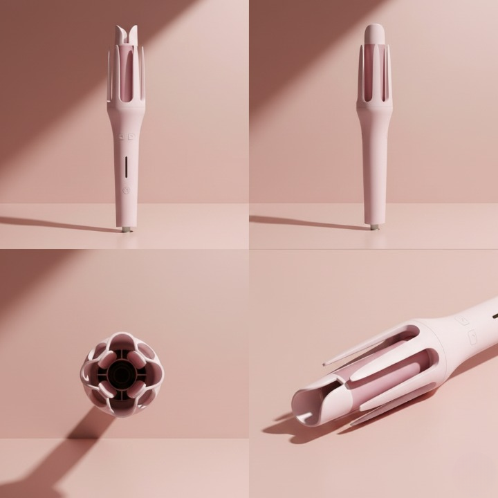 Pro 32mm Auto-Rotating Curler – 4-Speed Anion Ceramic Hair Styling Wand