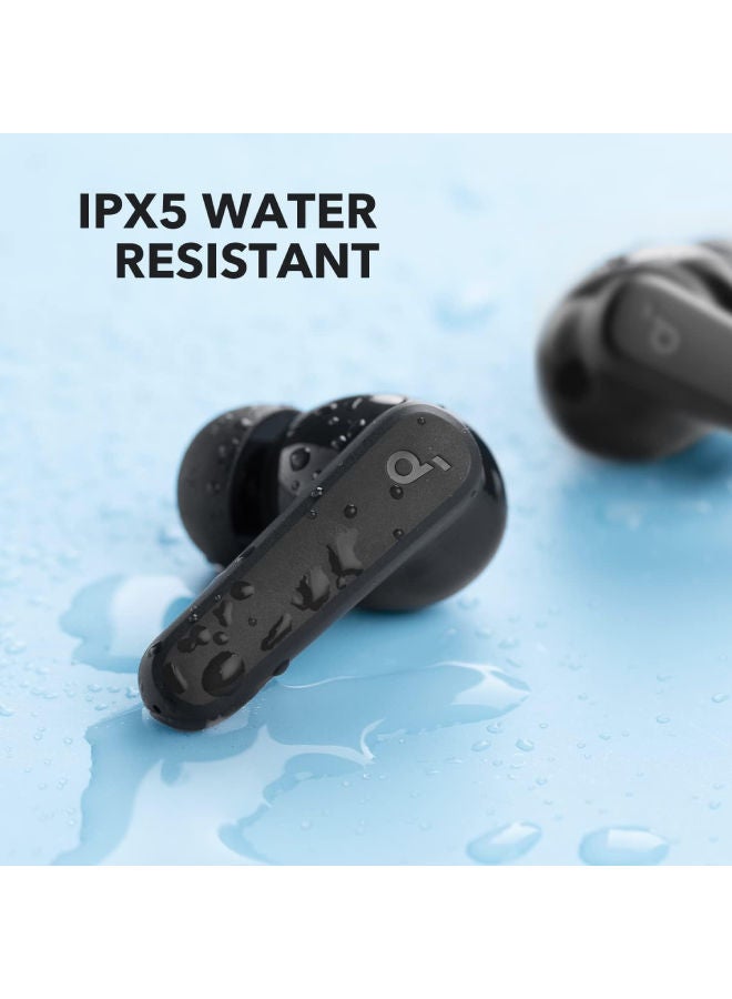R50i True Wireless Earbuds 10mm Drivers with Big Bass, 30H Playtime, IPX5-Water Resistant, AI Clear Calls with 2 Mics, 22 Preset EQs via App Black