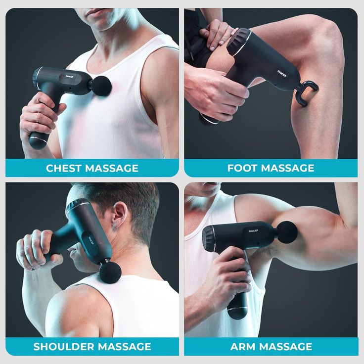 Massage Gun, 6-Speed Muscle Percussion Massager, Quiet Hand Massager, Mini Massage Gun for Neck, Back, Arms, Legs, Shoulders